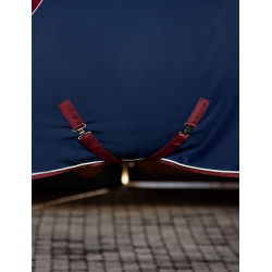 Weatherbeeta Opulence Show Sheet Standard Neck Marine / bordeaux Blauw Weatherbeeta Opulence Show Sheet Standard Neck Marine / bordeaux Blauw