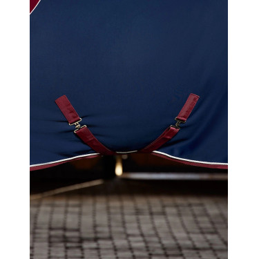 Weatherbeeta Opulence Show Sheet Standard Neck Marine / bordeaux Blauw Weatherbeeta Opulence Show Sheet Standard Neck Marine / bordeaux Blauw