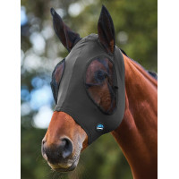 ComFiTec Stretch Vliegenmasker met oren Weatherbeeta Houtskool / zwart