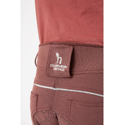 Paardrijbroek met full grip van siliconen Horze Leighton Junior telefoonzak Bordeaux Paardrijbroek met full grip van siliconen Horze Leighton Junior telefoonzak Bordeaux