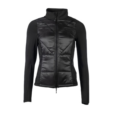 Prag II Style HKM jas in twee materialen Zwart Prag II Style HKM jas in twee materialen Zwart