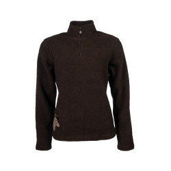 Kinderfleece trui Mia HKM Donkerbruin