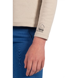 Mia HKM lange mouwen poloshirt Beige