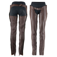 Leren chaps Blake Horze Zwart