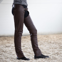 Leren chaps Blake Horze Donkerbruin Leren chaps Blake Horze Donkerbruin