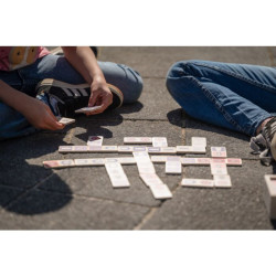 Domino HKM Gevlekt Beige Domino HKM Gevlekt Beige