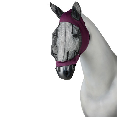 Anti-insectenmasker Soft Stretch Horze Donkerrood