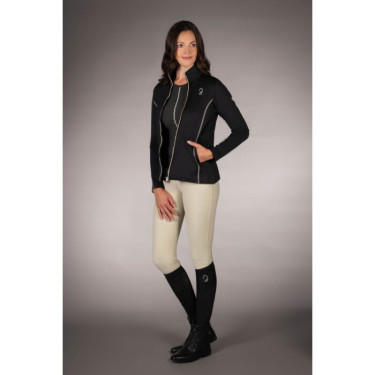Lauria Garrelli Limone dames sweatvest met rits Zwart