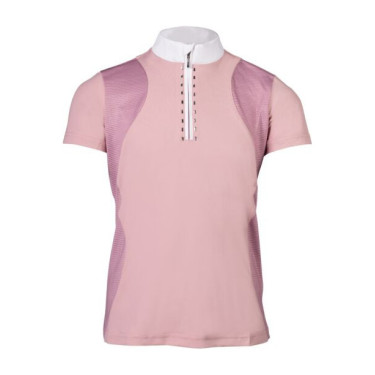 Wedstrijdpolo HKM Glam kind Oudroze