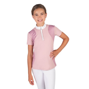 Wedstrijdpolo HKM Glam kind Oudroze