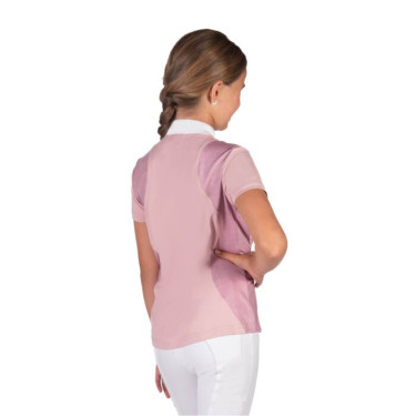 Wedstrijdpolo HKM Glam kind Oudroze