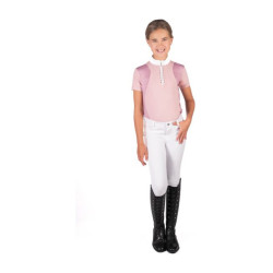 Wedstrijdpolo HKM Glam kind Oudroze