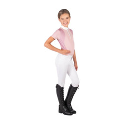 Wedstrijdpolo HKM Glam kind Oudroze