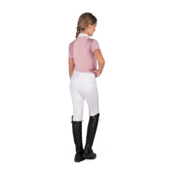 Wedstrijdpolo HKM Glam kind Oudroze