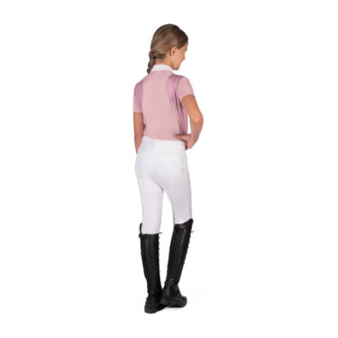 Wedstrijdpolo HKM Glam kind Oudroze