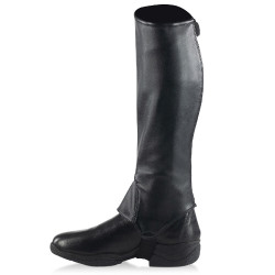 Glanzende PU-leren mini-chaps Sabrina dames Horze Glanzende PU-leren mini-chaps Sabrina dames Horze