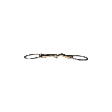 HKM High Curve enkelgebroken trensbit 14 mm – paardrijden