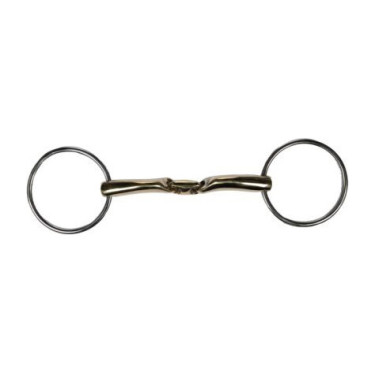 Paardenbit dubbel gebroken HKM Soft Contact 16 mm