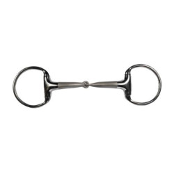 HKM Soft Touch olijfbit 14 mm – paardrijdbit RVS