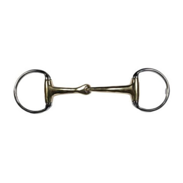 Enkelgebroken olijftrens 16 mm HKM – paardenbit