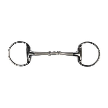 Paardenbit olijftrens dubbel gebroken HKM Soft Touch 16 mm