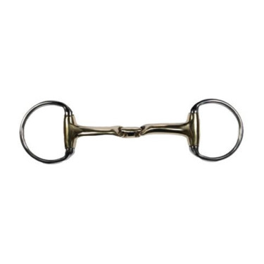 Dubbelgebroken olijftrens 14 mm voor paardensport | HKM