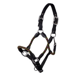 HKM Neon Flash halster Zwart