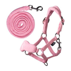 Halster met fleece HKM Hobby Horse Roze