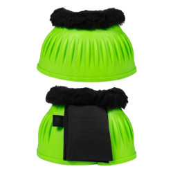 HKM Atlanta Neon rubberen springschoenen met bont Neon groen HKM Atlanta Neon rubberen springschoenen met bont Neon groen