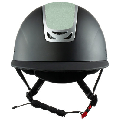 Casque à paillettes Apex Horze Noir / vert clair
