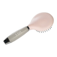 HKM Gel manen- en staartborstel Lichtroze / lichtgrijs