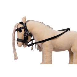 Hoofdstel HKM Cuddle Horse Zwart