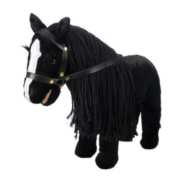 Pluche Cuddle Horse HKM Zwart