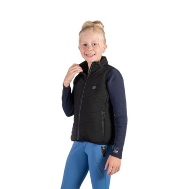 Verwarmd kinderbodywarmer Cuddle Style HKM Zwart