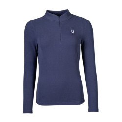 Polo met lange mouwen Arezzo Soft Lauria Garrelli Indigo Blauw