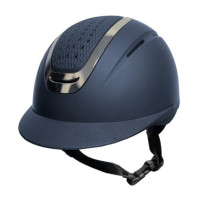 HKM Sydney City rijhelm Marine / zilverkleurig Blauw