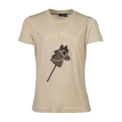 T-shirt HKM Hobby Horsing Regenboog Beige