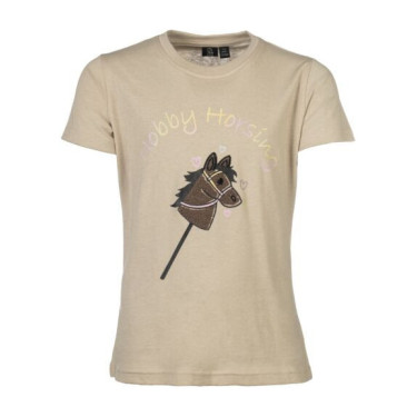 T-shirt HKM Hobby Horsing Regenboog Beige