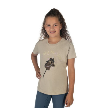 T-shirt HKM Hobby Horsing Regenboog Beige