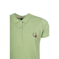 Polo HKM Claire Jade Blauw Polo HKM Claire Jade Blauw