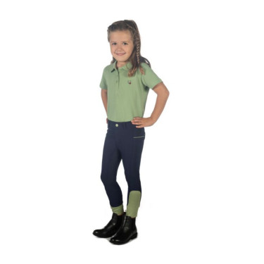 Polo HKM Claire Jade Blauw Polo HKM Claire Jade Blauw