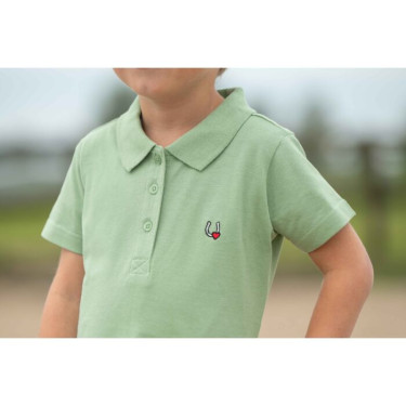 Polo HKM Claire Jade Blauw Polo HKM Claire Jade Blauw