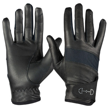 Leren en mesh handschoenen dames Horze Leren en mesh handschoenen dames Horze