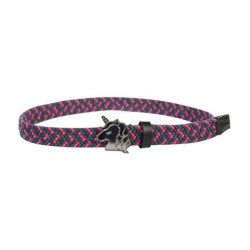 Elastische riem HKM Claire Kids Roze / groen