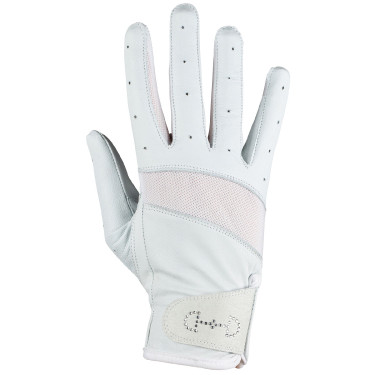 Leren en mesh handschoenen dames Horze Leren en mesh handschoenen dames Horze