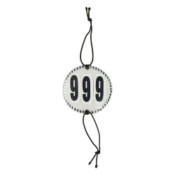 Wedstrijd-nummerhouder strass Horze Wit