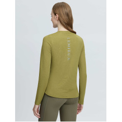 Sports T-shirt met lange mouwen LeMieux Kruisbes Groen