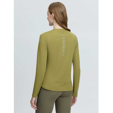 Sports T-shirt met lange mouwen LeMieux Kruisbes Groen