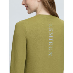 Sports T-shirt met lange mouwen LeMieux Kruisbes Groen