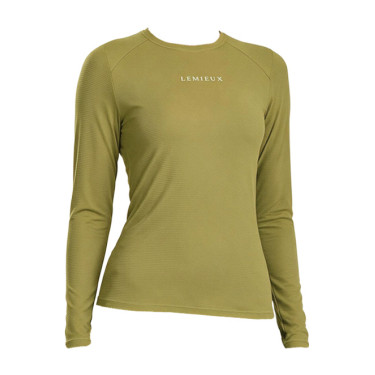Sports T-shirt met lange mouwen LeMieux Kruisbes Groen